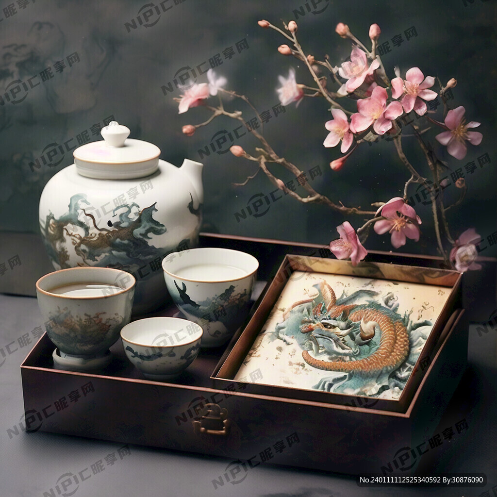 中国风 龙年 画龙 茶叶 礼盒