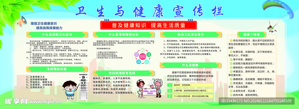 卫生健康宣传栏