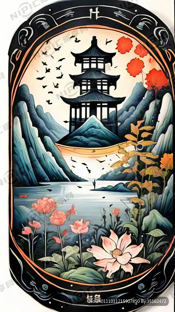 背景里有艾灸刮痧拔火罐推拿的海