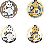 矢量酒壶logo图标素材