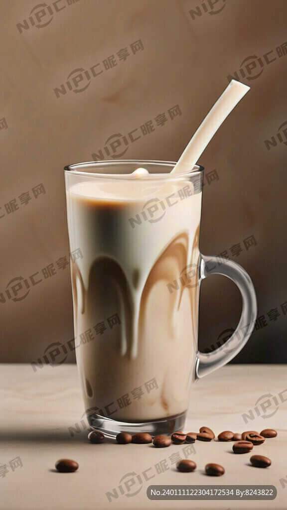 豆浆咖啡 热饮咖啡 背景简洁