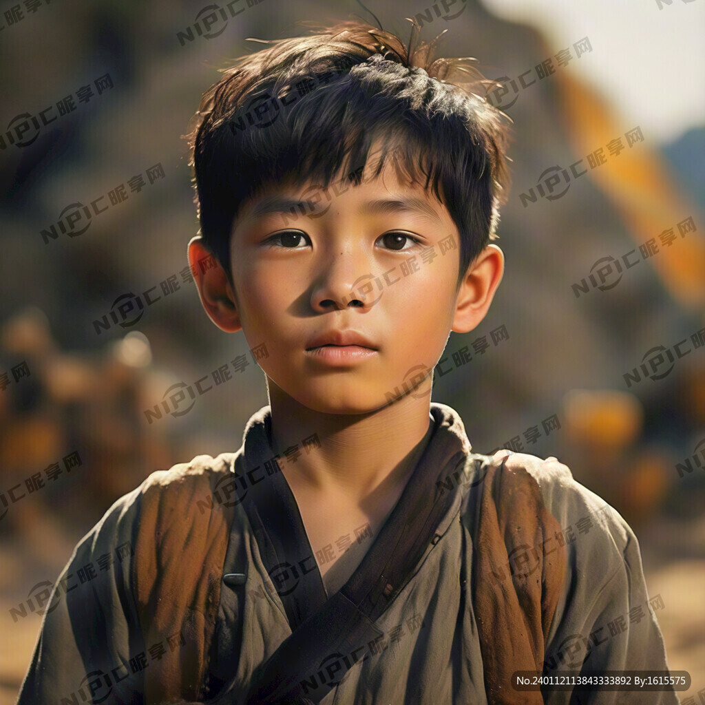 沙漠 孤独 男孩