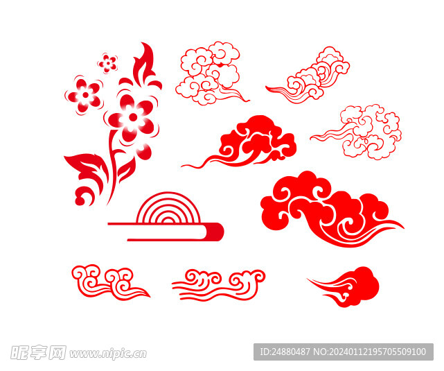 祥云底纹