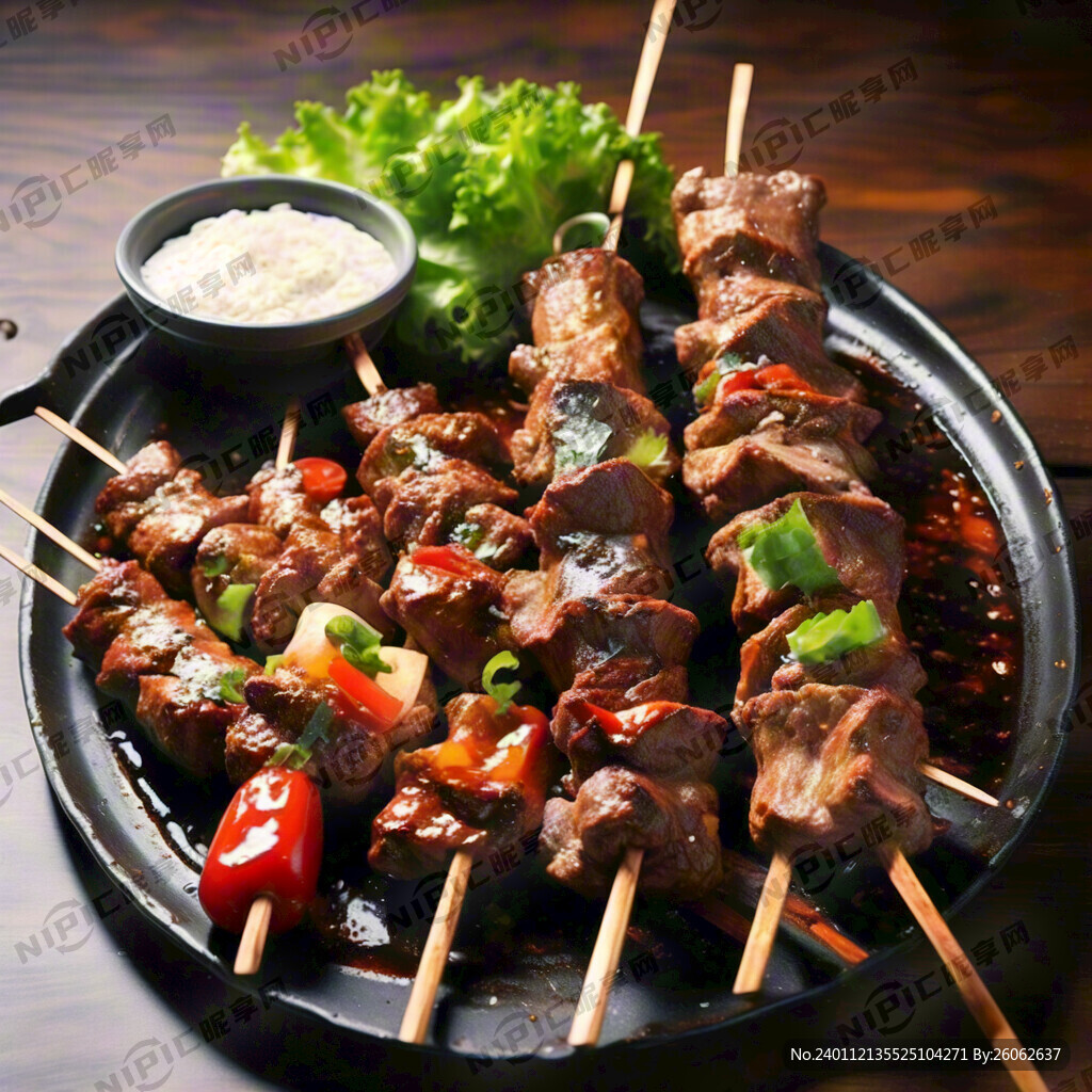 烤肉串 赞美句