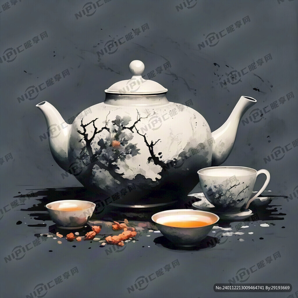 一茶壶 二茶杯 线条