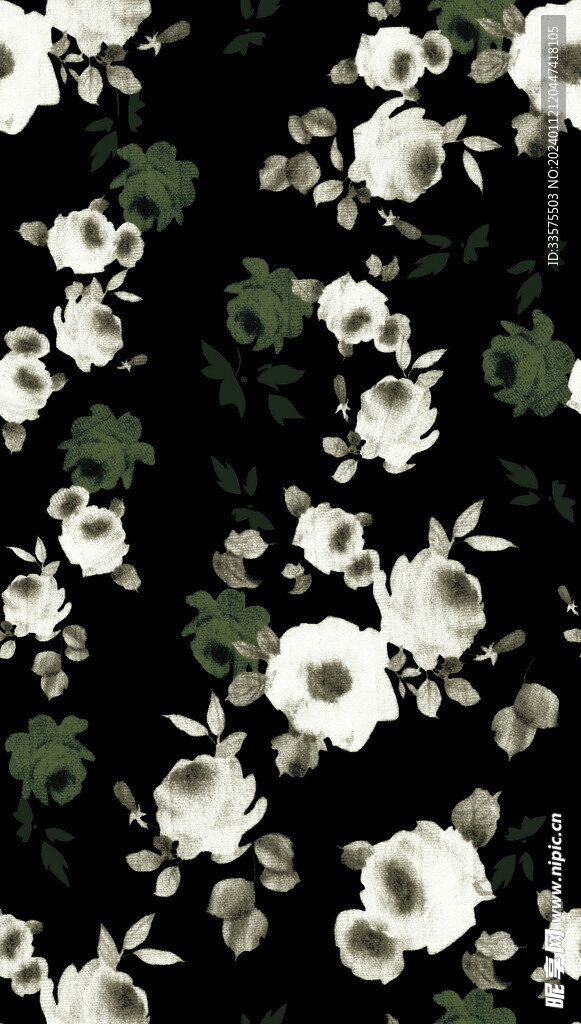手绘碎花