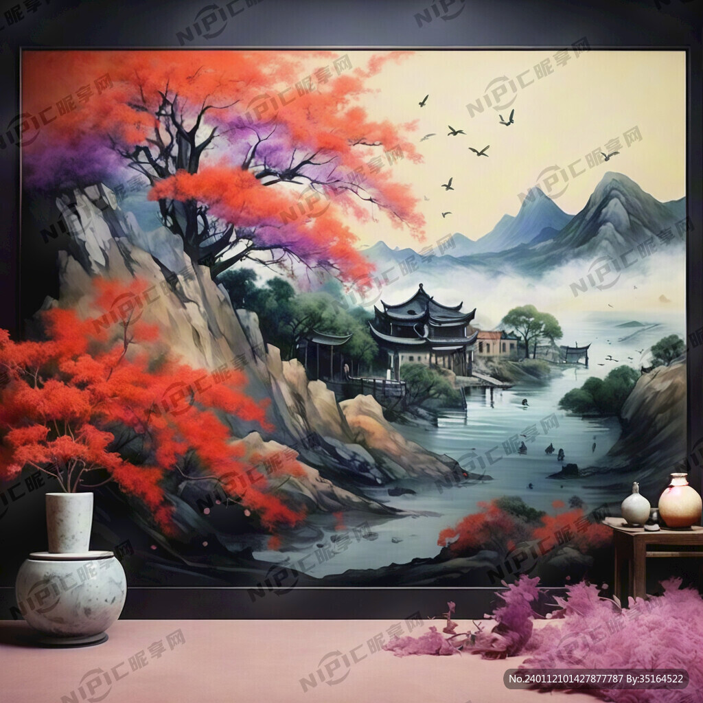 紫苒色带一点红色的具有中国特色