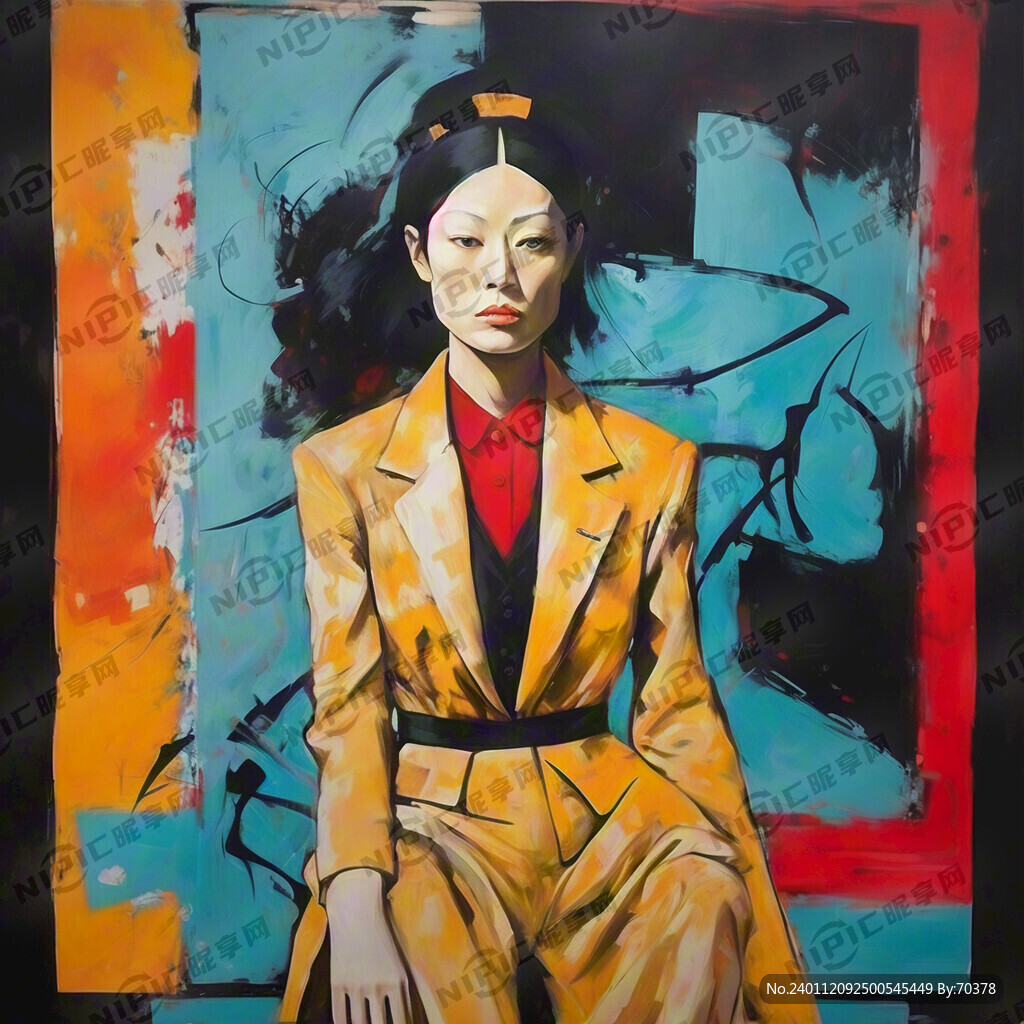 抽象油画 赵无极 笔触清晰