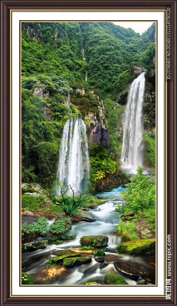 山水画风景 