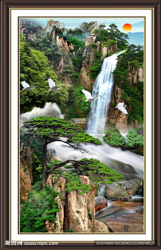 风景山水画 