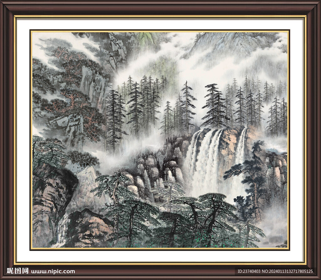 风景山水画 