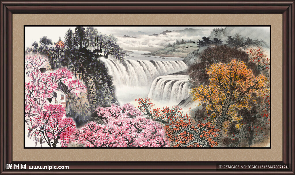 风景山水画 