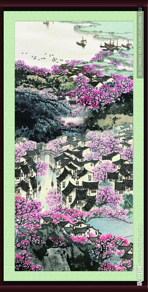 巨幅山水画 