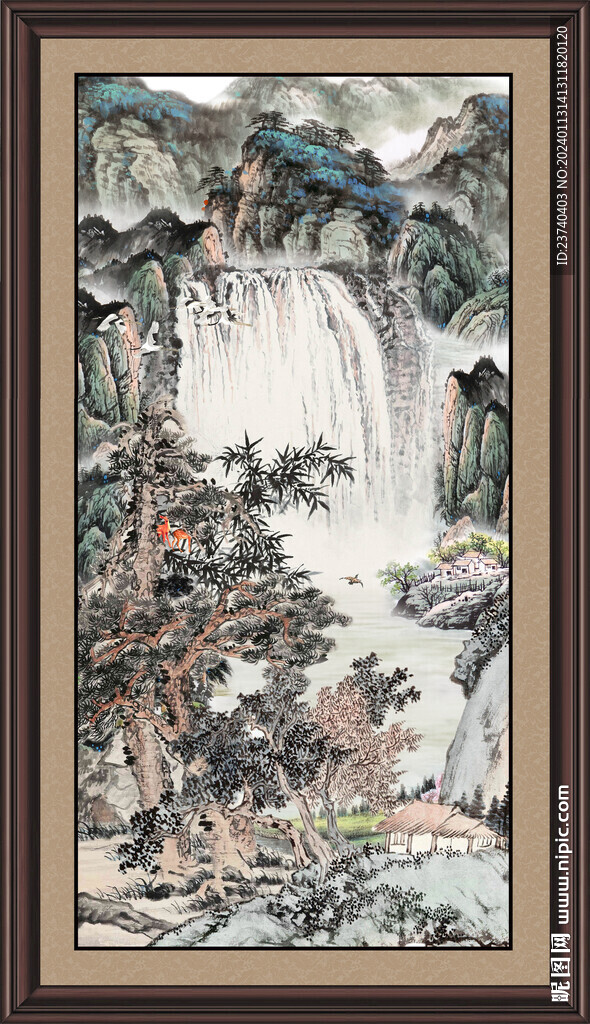 中堂山水画
