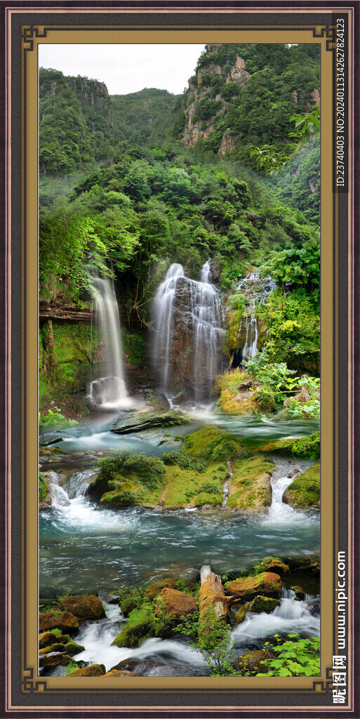 中堂山水画 
