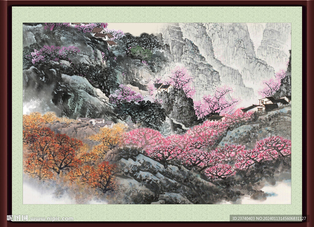 中堂山水画