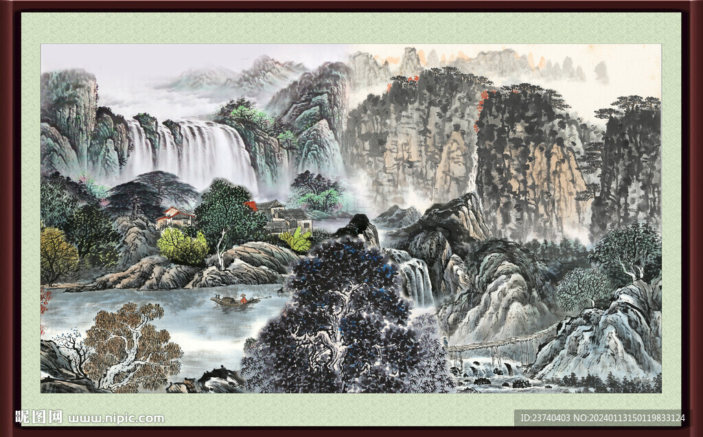 巨幅山水画 