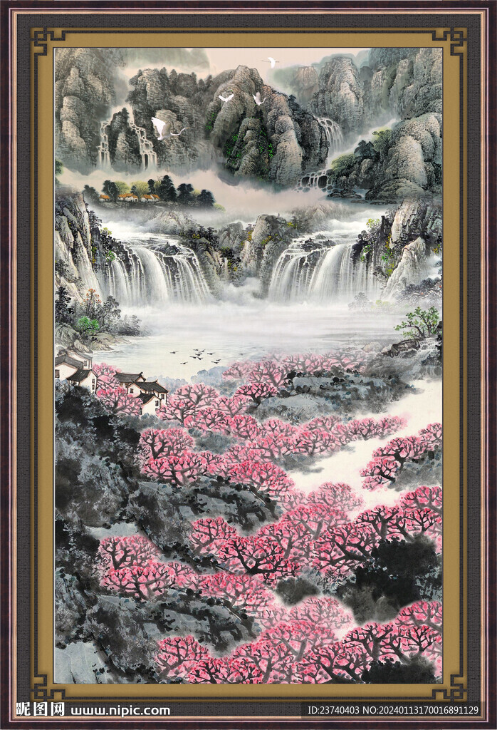 办公室山水画 
