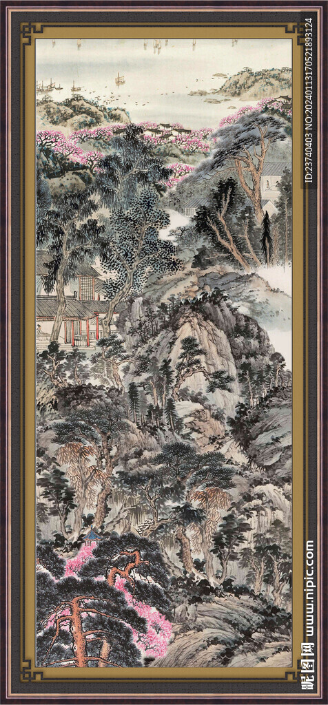 办公室山水画 