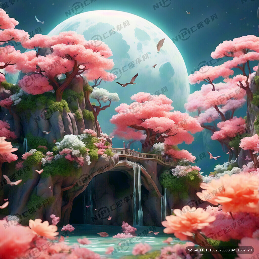 游戏梦幻唯美新中式风景 超高清