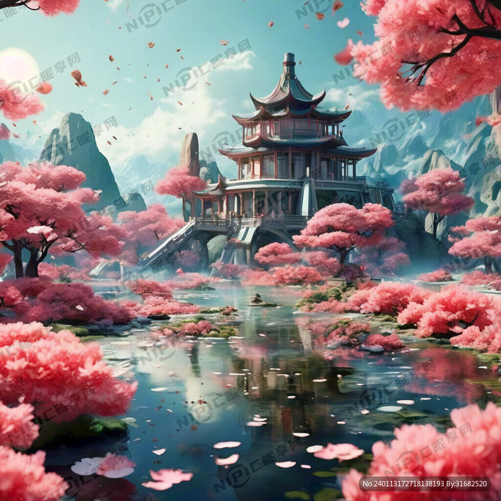游戏梦幻唯美新中式风景 超高清