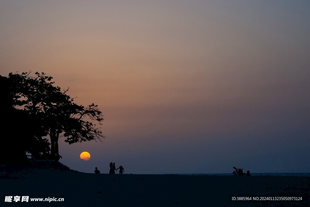 夕阳晚霞图片
