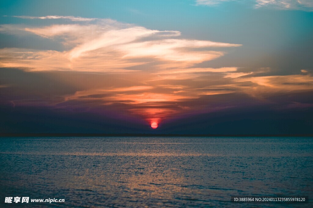 夕阳晚霞图片