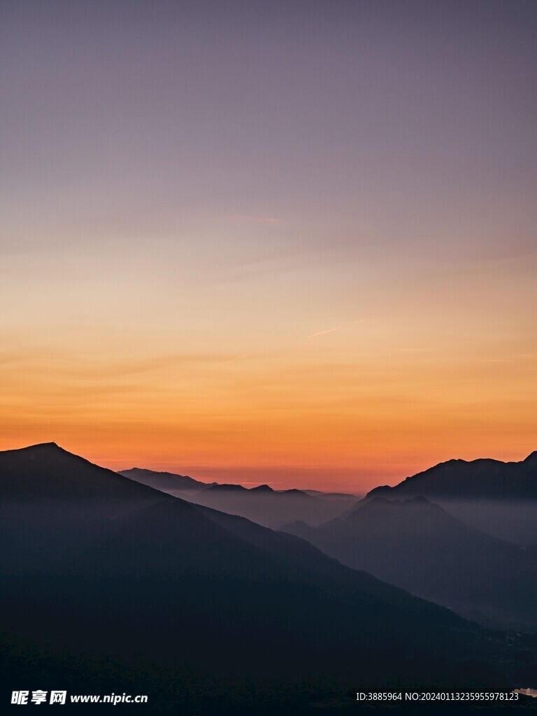 夕阳晚霞图片