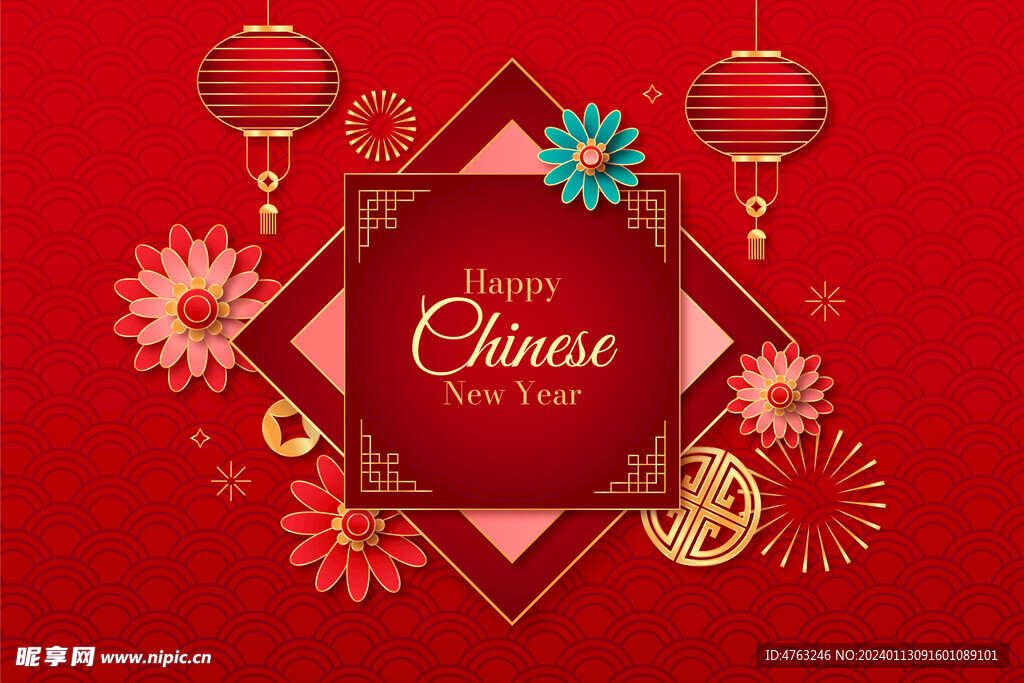 新年快乐海报