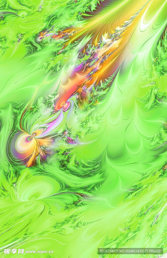 水彩花