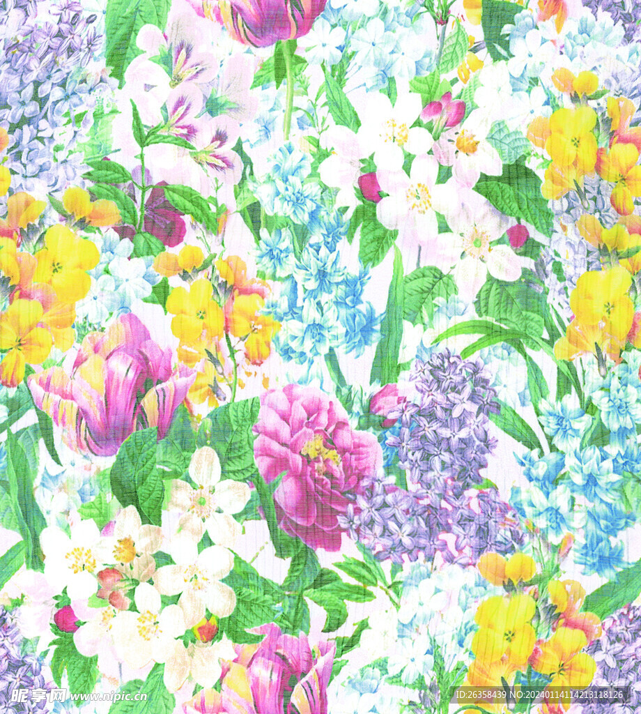 水彩花