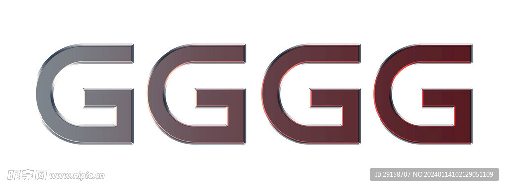 金属立体字体