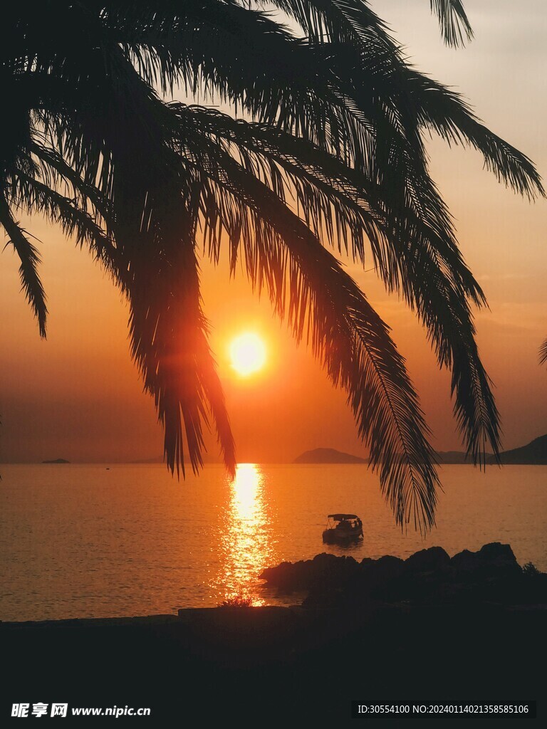 夕阳落日图片