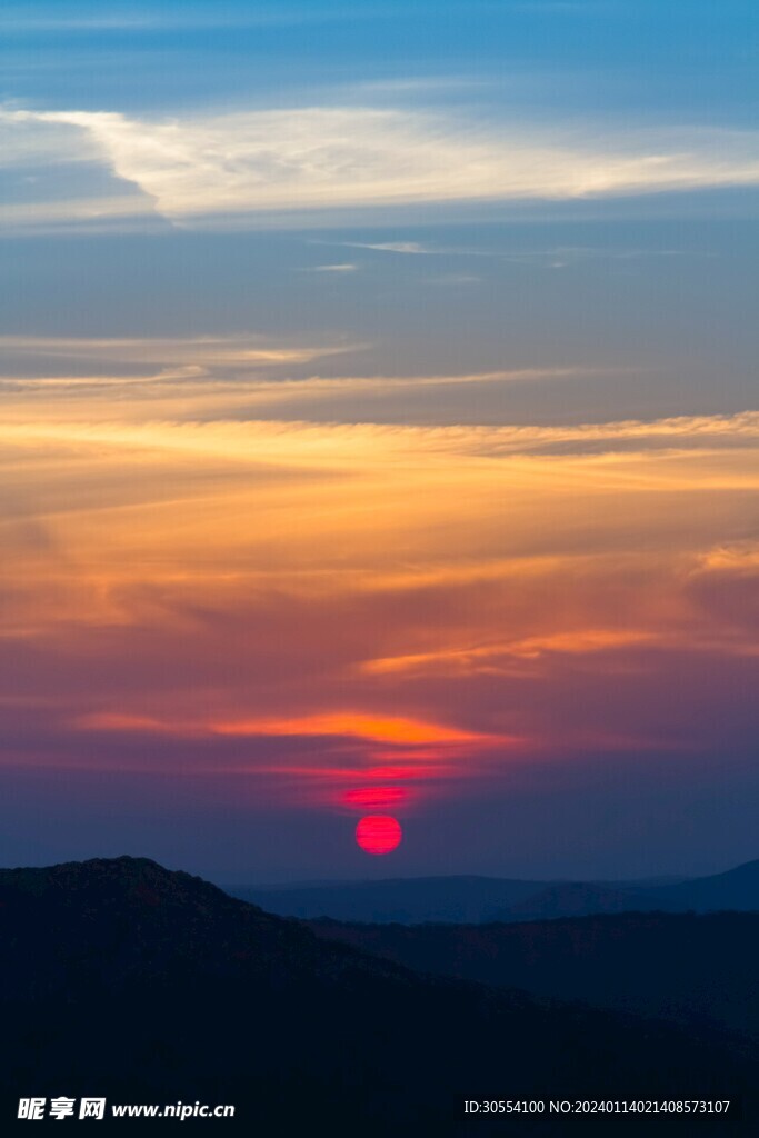 夕阳落日图片