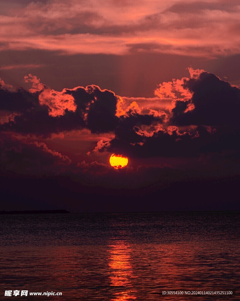日出日落夕阳西下图片