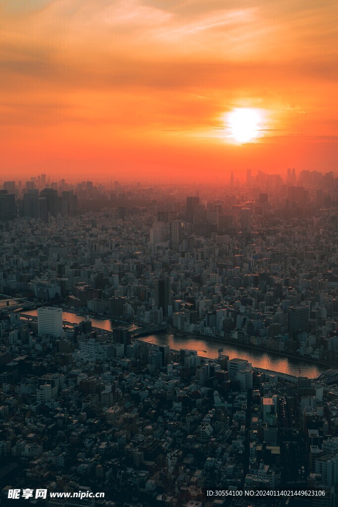 日出日落夕阳西下图片