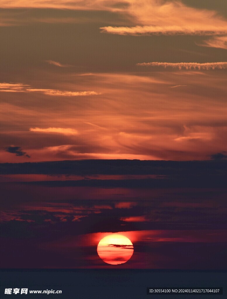 日出日落夕阳西下图片