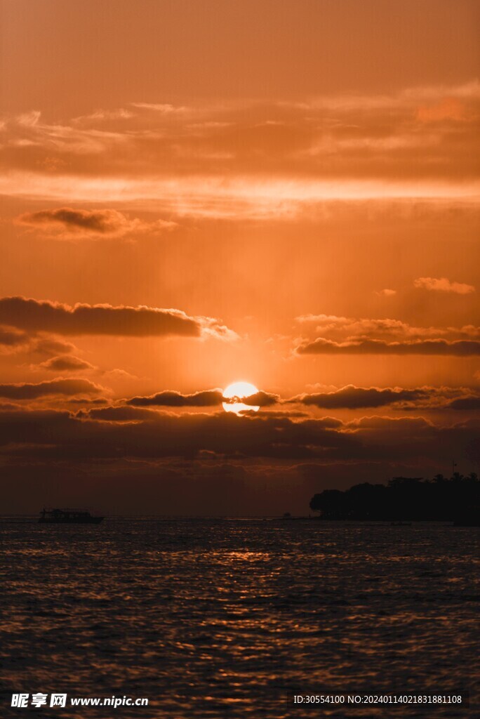 日出日落夕阳西下图片