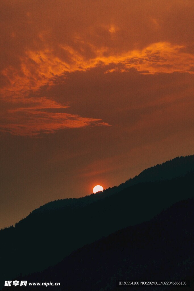 日出日落夕阳西下图片