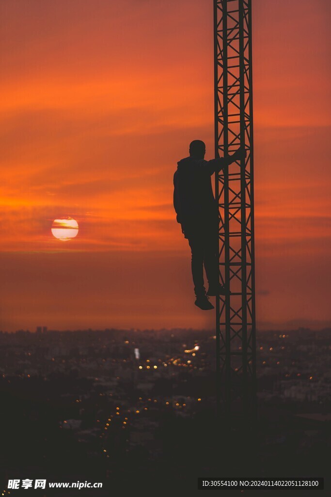 日出日落夕阳西下图片