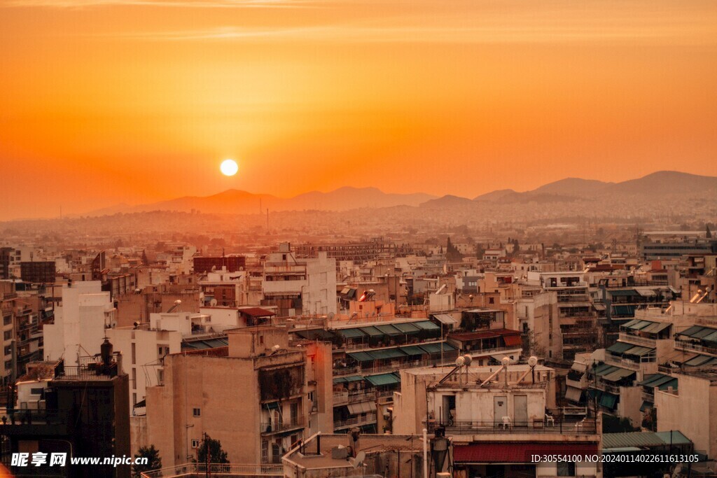 日出日落夕阳西下图片