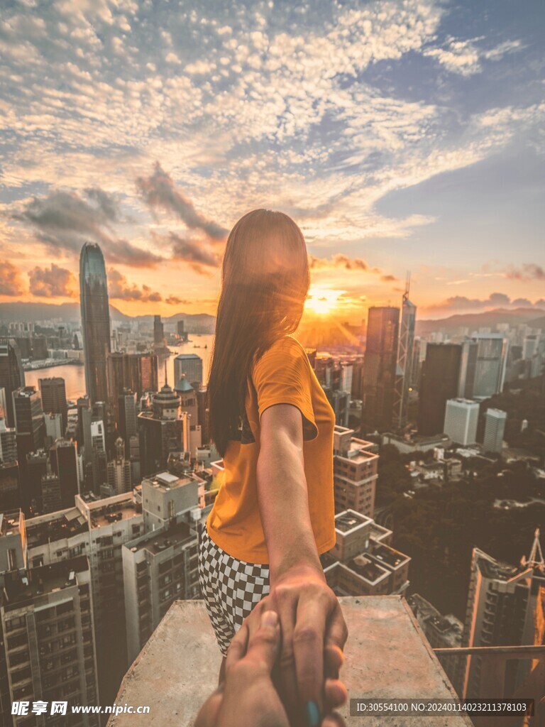 夕阳晚霞图片