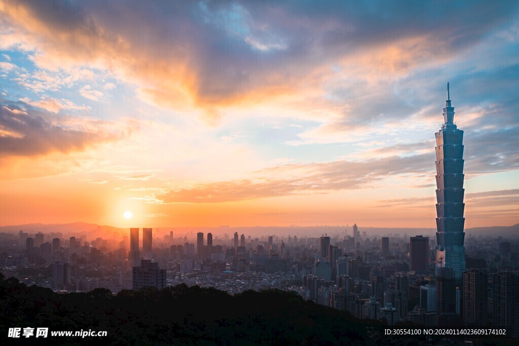  夕阳晚霞图片