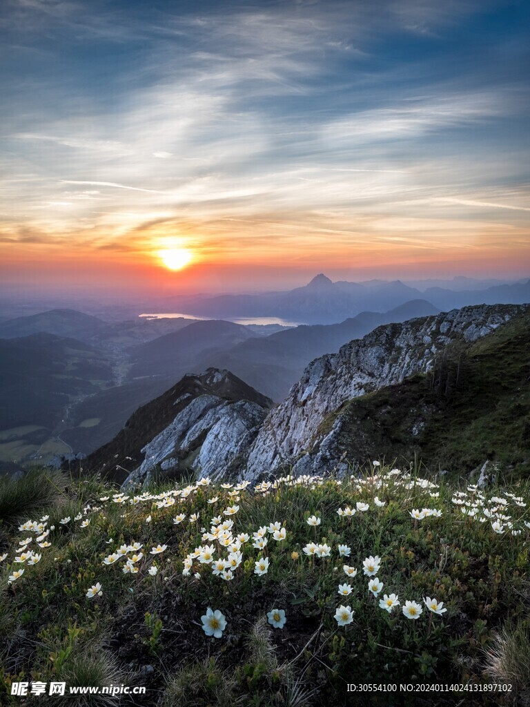 夕阳晚霞图片