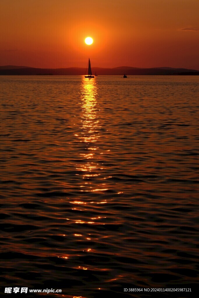 夕阳落日图片