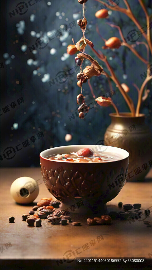 腊八粥 高级 简洁 温馨 写实