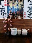 日式美食店铺墙面桌面