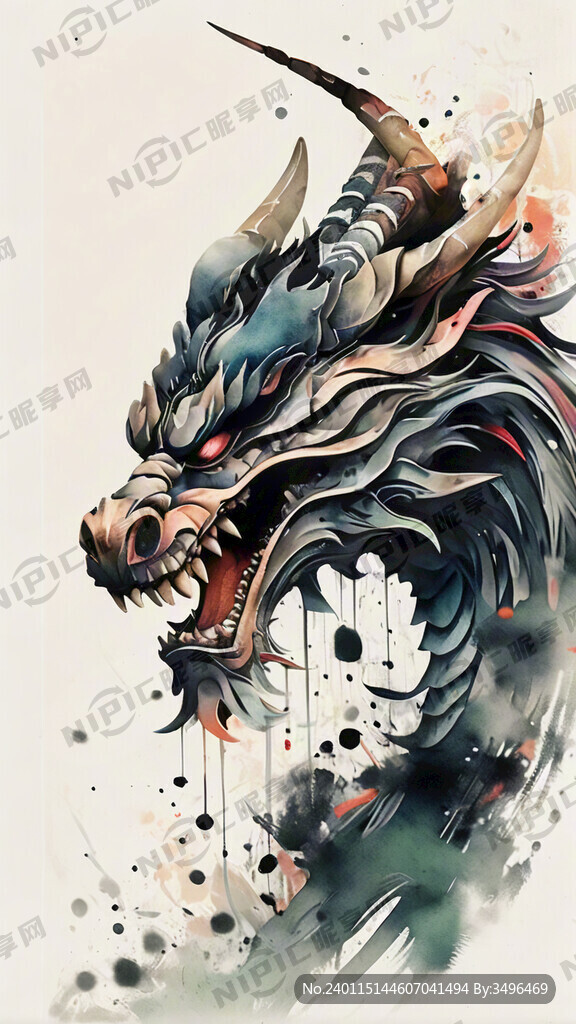 剪纸龙头 正面
