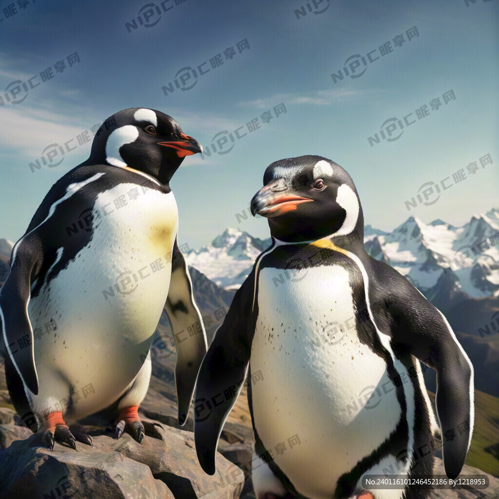 爬山企鹅 户外运动 团队 青春