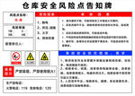 仓库安全风险点告知牌